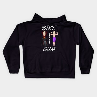 Bike, Gym, Repeat Kids Hoodie